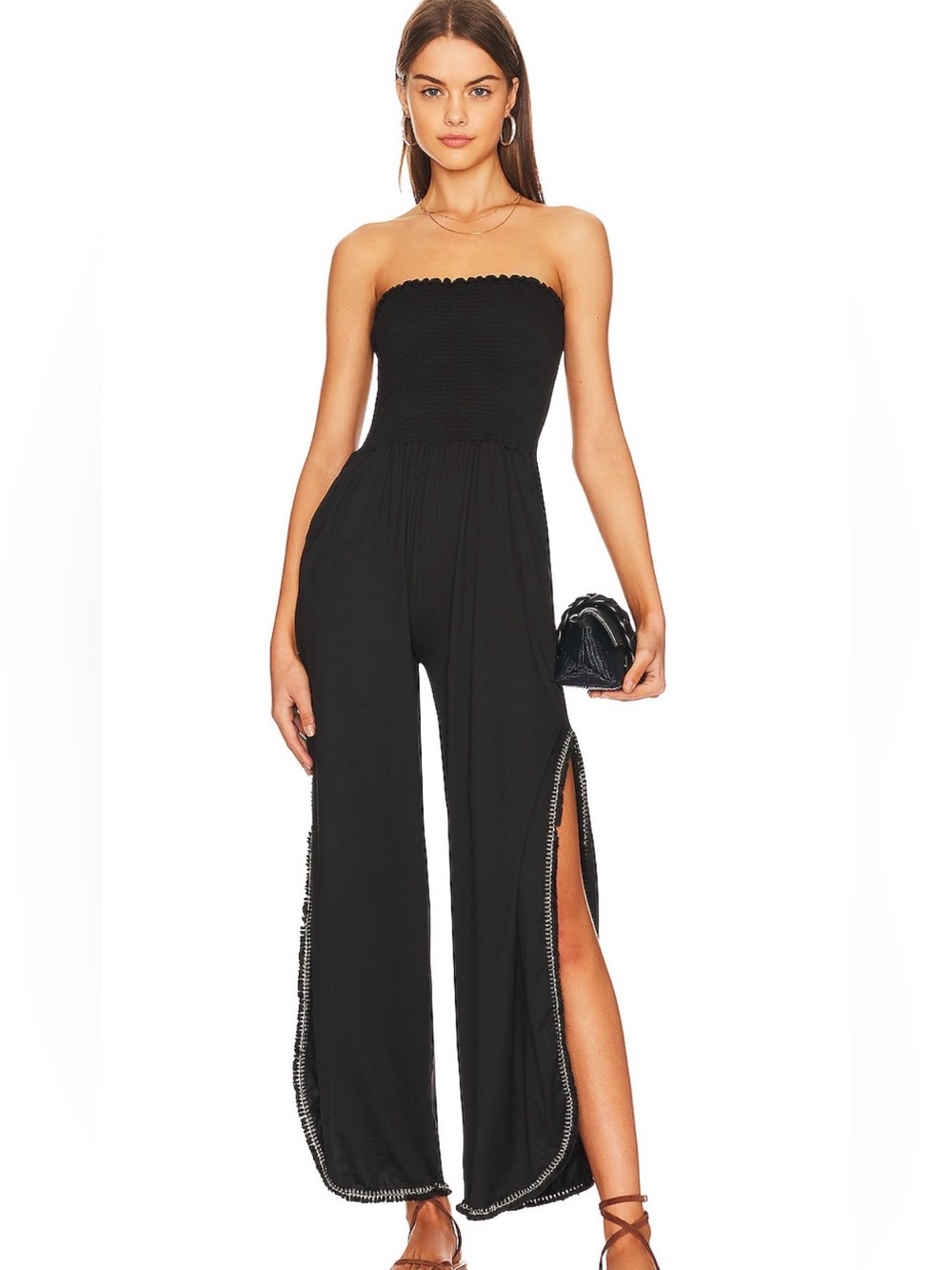 Peixoto Harriet BlacK Jumpsuit from Revolve